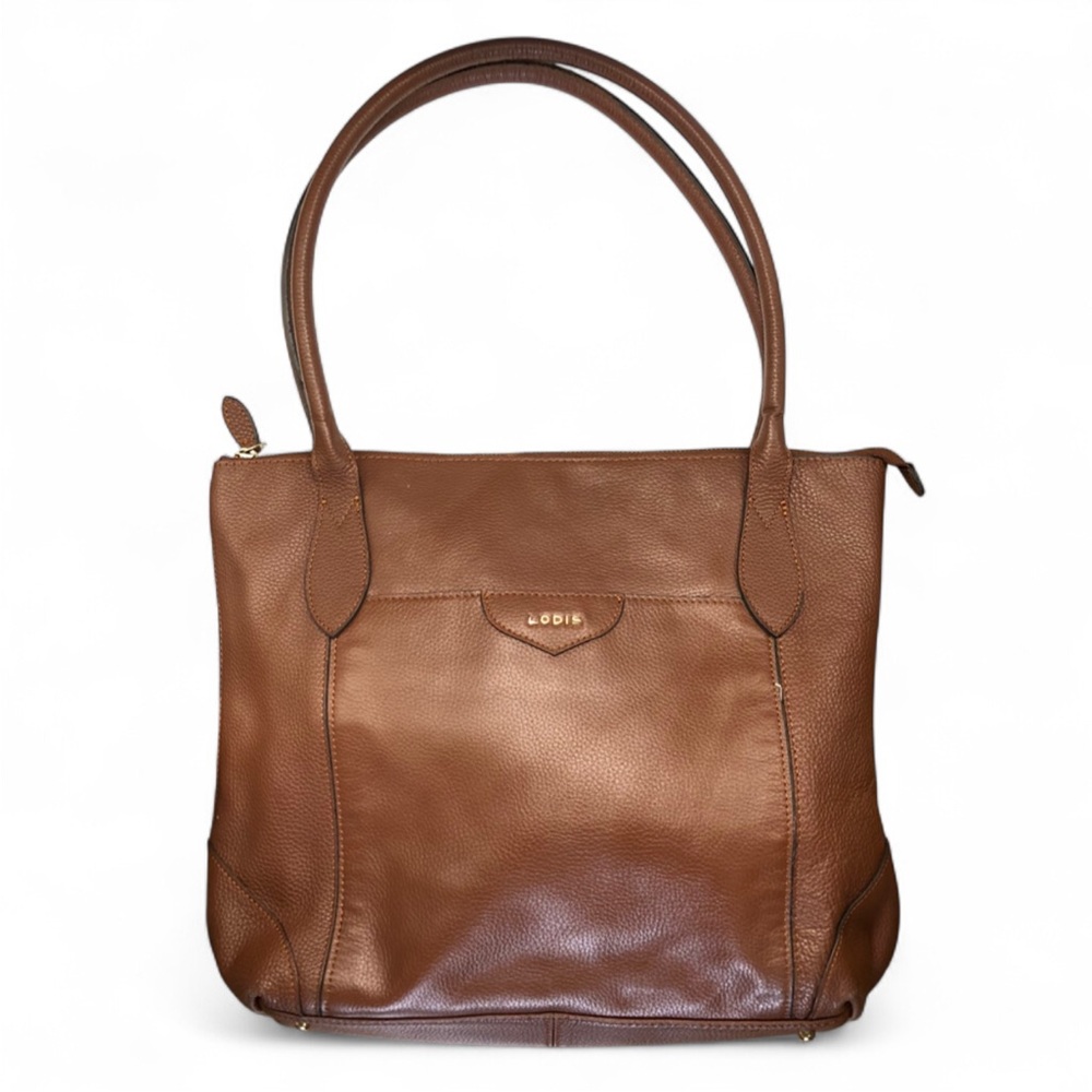 Lodis Sierra Brown Leather Tote Bag Shoulder Bag